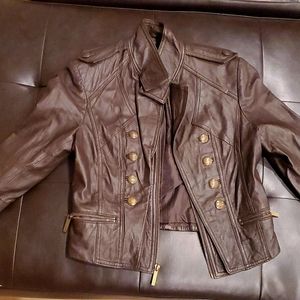 Women's motorcycle leather jacket
